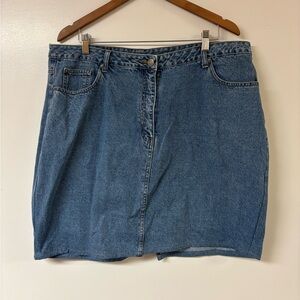 Cotton Ginny Plus Size 18 short denim skirt